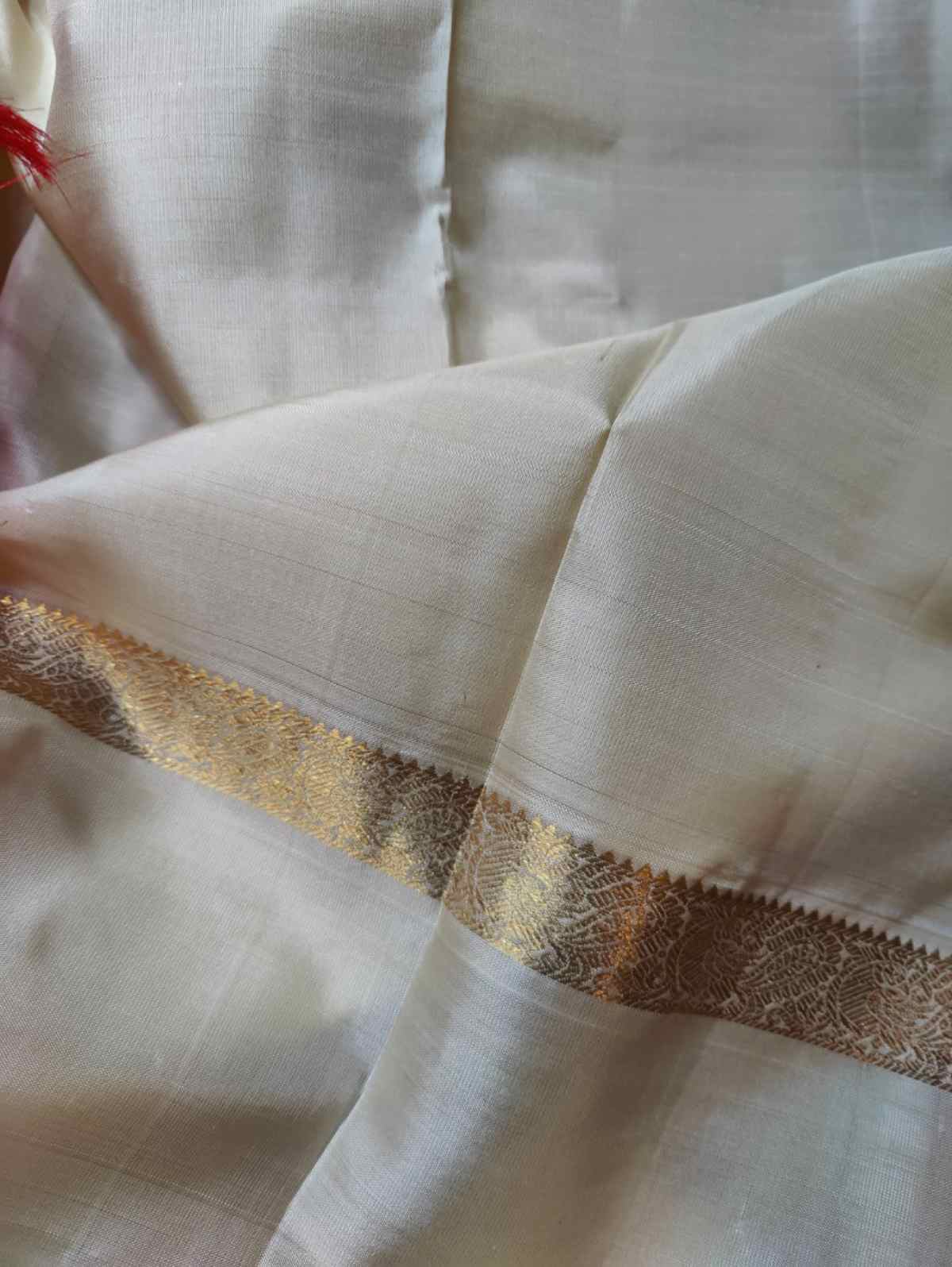 RED SILK PURE HANDLOOM KANJIVARAM  SAREE