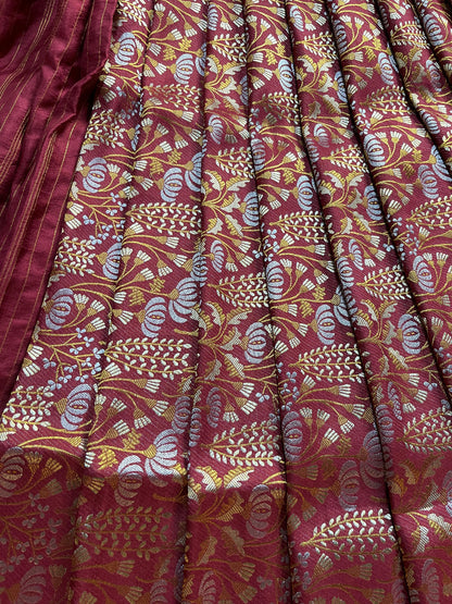 RED SILK PURE HANDLOOM BANARASI SAREE