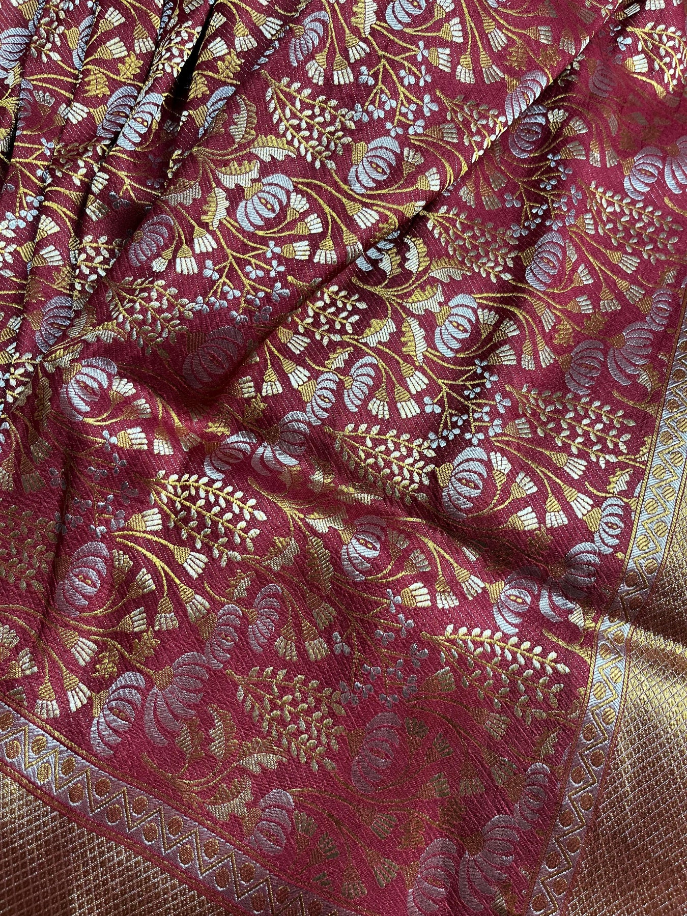 RED SILK PURE HANDLOOM BANARASI SAREE