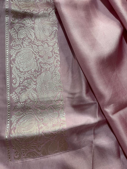 PINK BOTH SIDE SILK PURE HANDLOOM BANARASI SAREE
