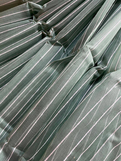 SEA BLUE SICO PURE HANDLOOM MAHESHWARI SAREE