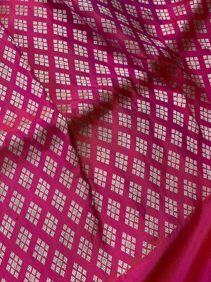PURPLE SILK PURE HANDLOOM BANARASI SAREE