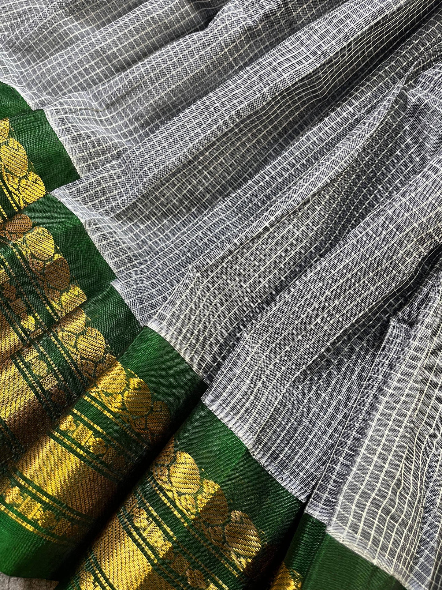 GREU COTTON PURE HANDLOOM GADWAL SAREE