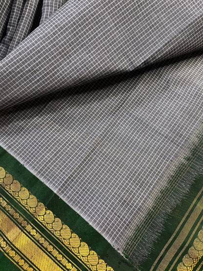 GREU COTTON PURE HANDLOOM GADWAL SAREE