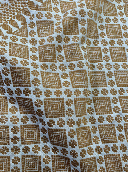 WHITE COTTON PURE HANDLOOM ASSAMESE SAREE