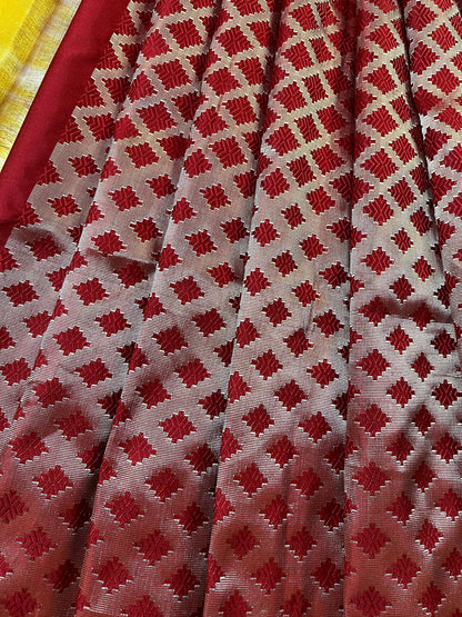 RED SILK PURE HANDLOOM BANARASI SAREE