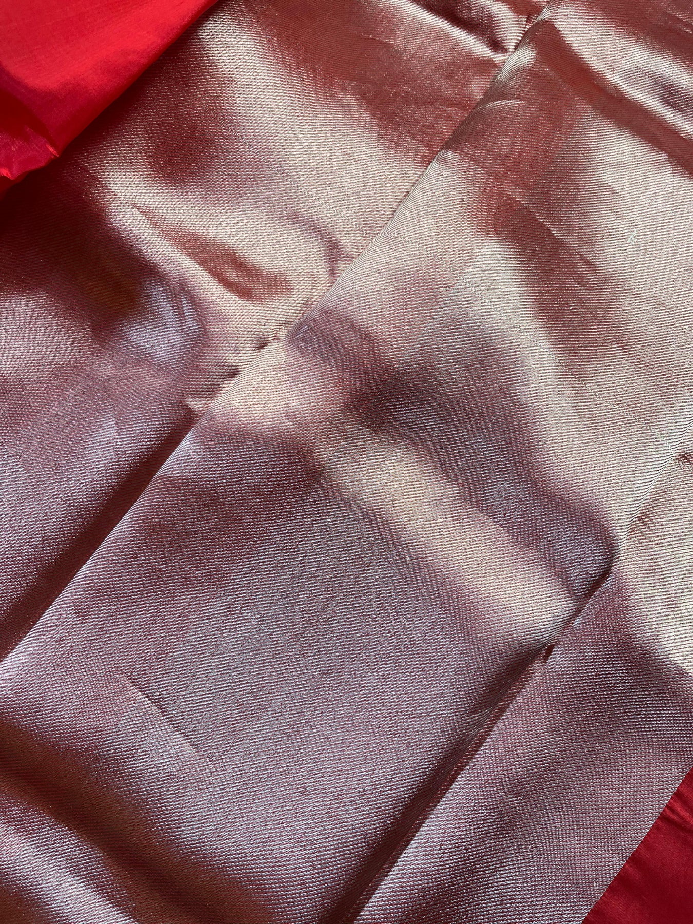 RED SILK PURE HANDLOOM  CHANDERI SAREE
