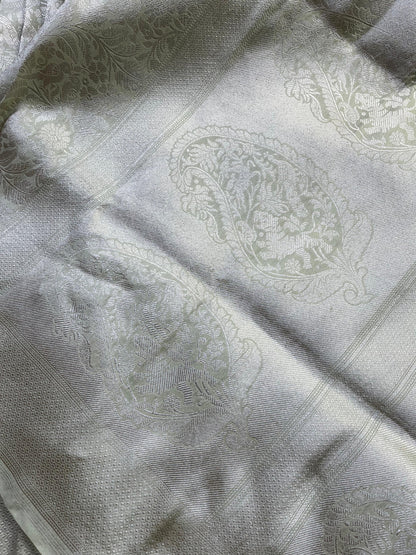 PISTA GREEN SILK PURE HANDLOOM BANARASI SAREE