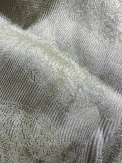 PISTA GREEN SILK PURE HANDLOOM BANARASI SAREE
