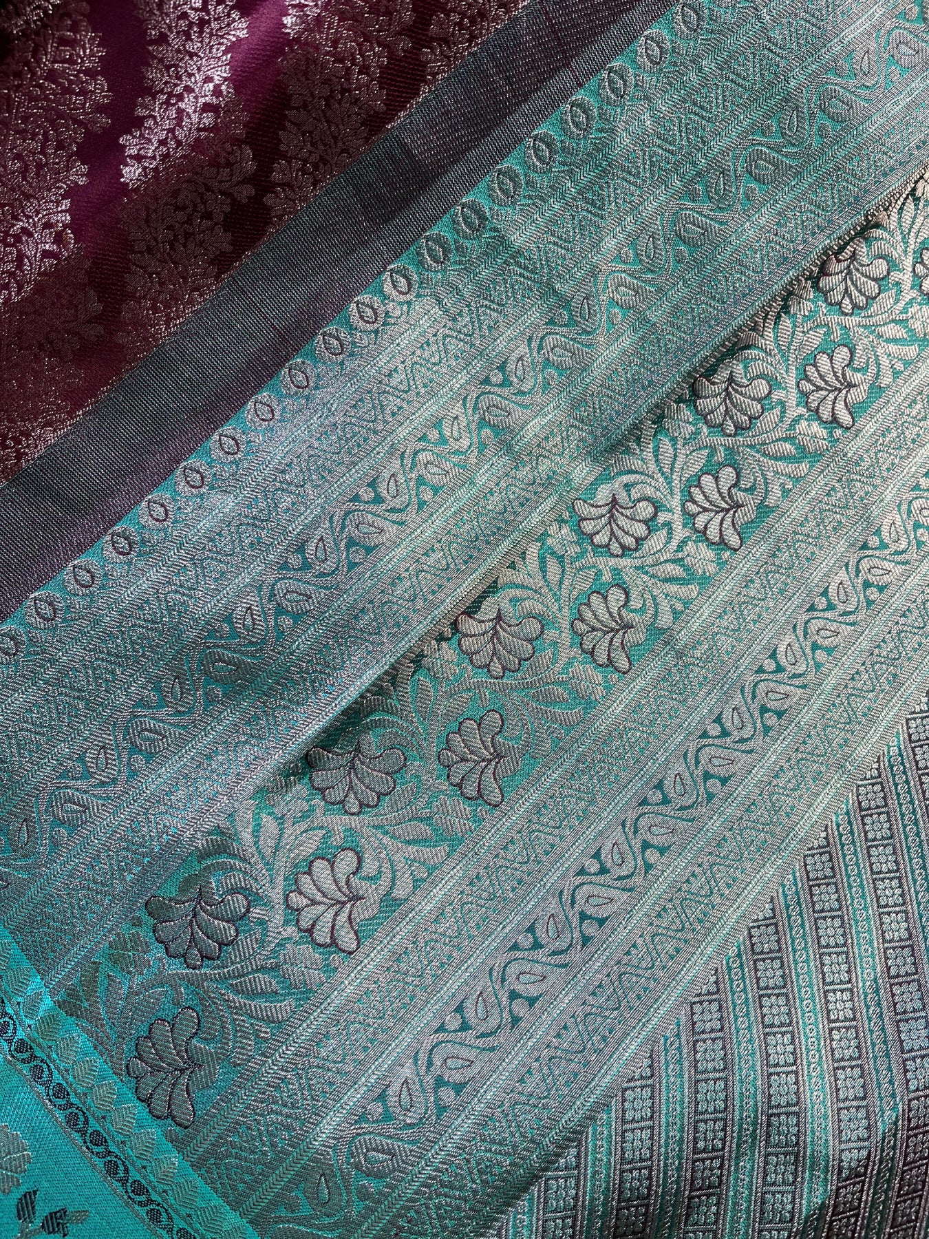 MAROON SILK PURE HANDLOOM KANJIVARAM SAREE