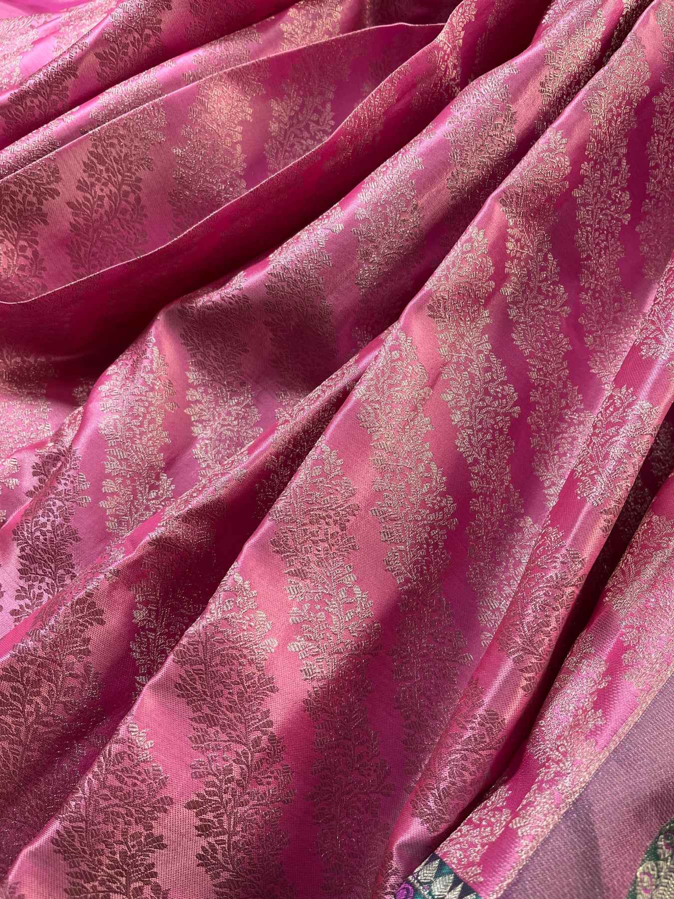 PINK SILK PURE HANDLOOM KANJIVARAM SAREE