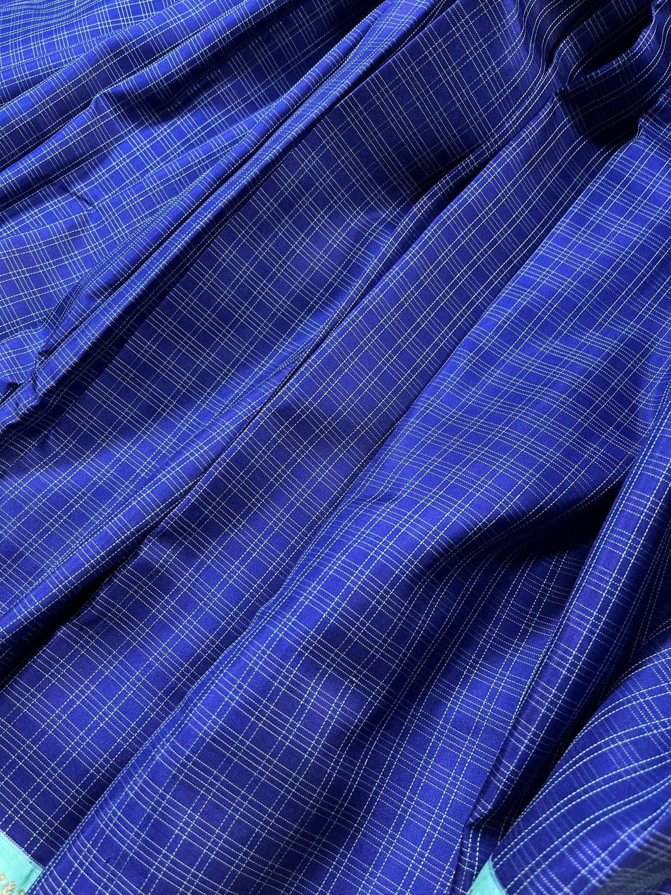 BLUE SILK PURE HANDLOOM KANJIVARAM SAREE