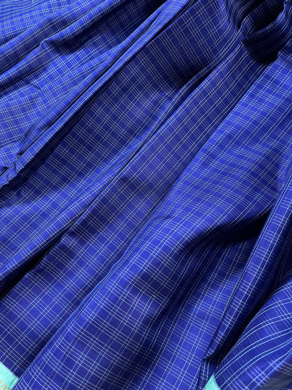 BLUE SILK PURE HANDLOOM KANJIVARAM SAREE