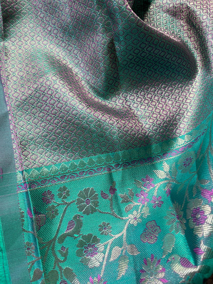 PINK SILK PURE HANDLOOM KANJIVARAM SAREE