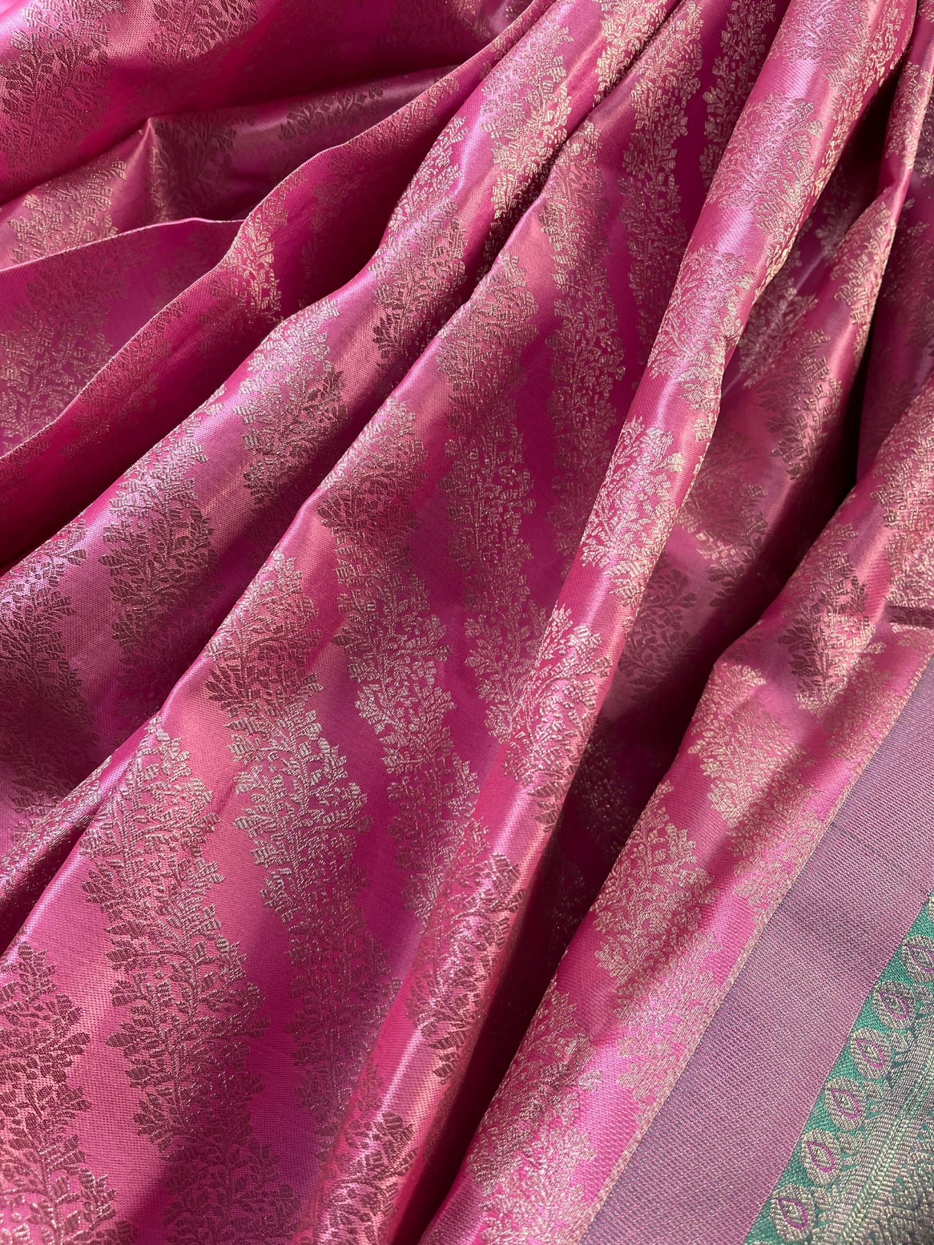 PINK SILK PURE HANDLOOM KANJIVARAM SAREE