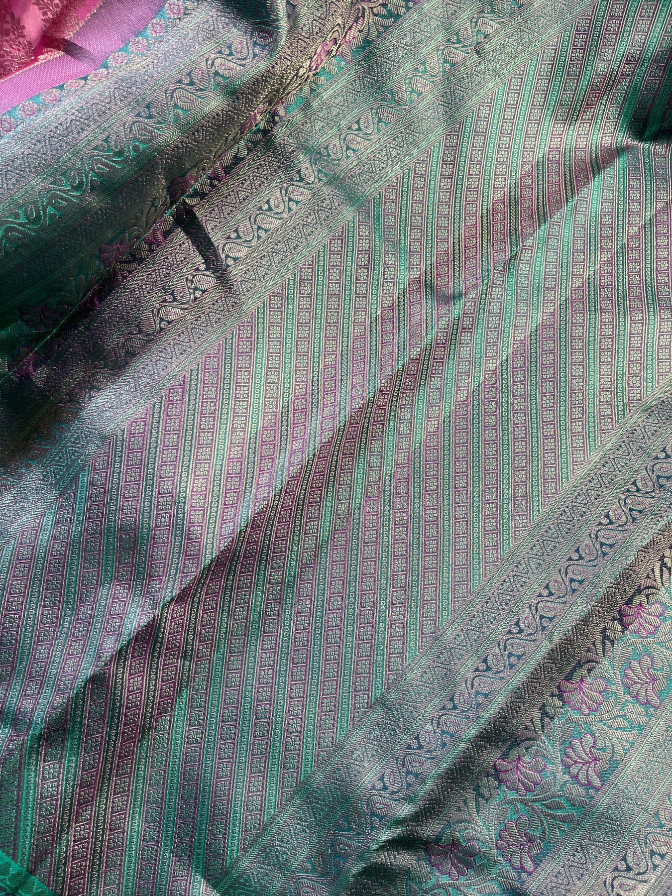 PINK SILK PURE HANDLOOM KANJIVARAM SAREE