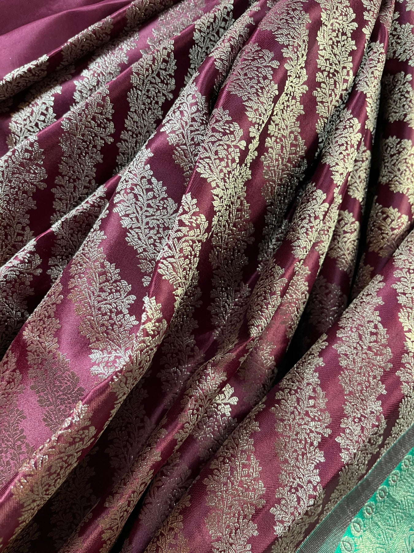 MAROON SILK PURE HANDLOOM KANJIVARAM SAREE