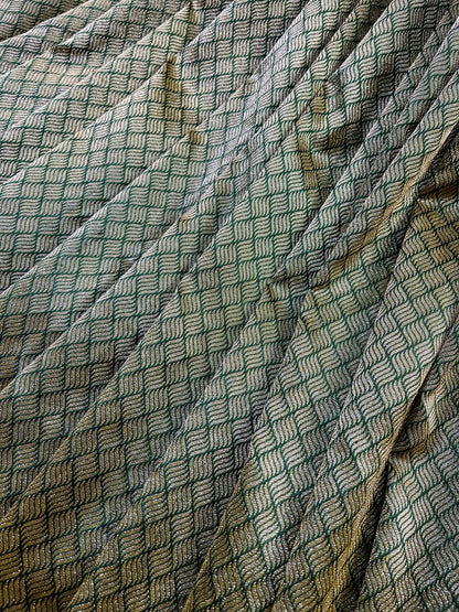 BOTTLE GREEN SILK PURE HANDLOOM BANARASI SAREE