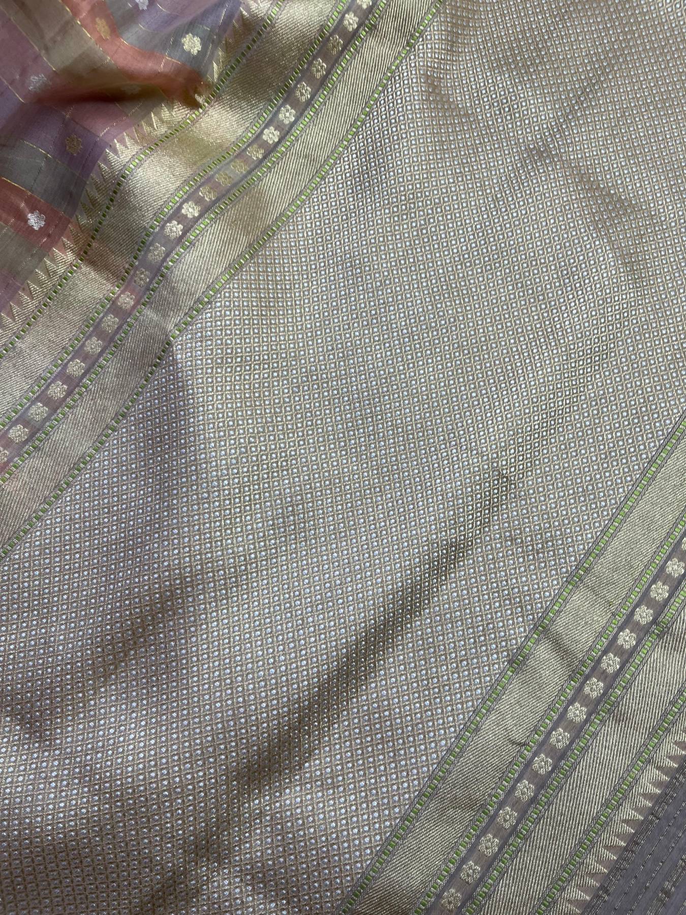 KORA COTTON PURE HANDLOOM RANGCART BANARASI SAREE