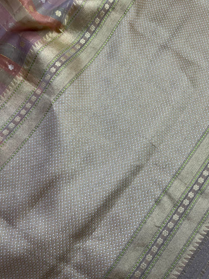 KORA COTTON PURE HANDLOOM RANGCART BANARASI SAREE