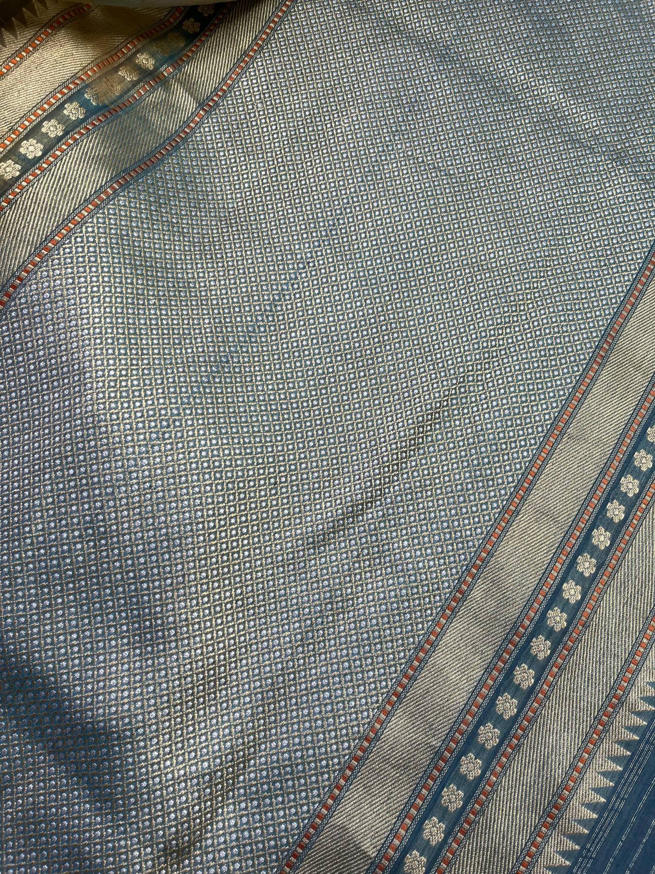 KORA COTTON PURE HANDLOOM RANGCART BANARASI SAREE