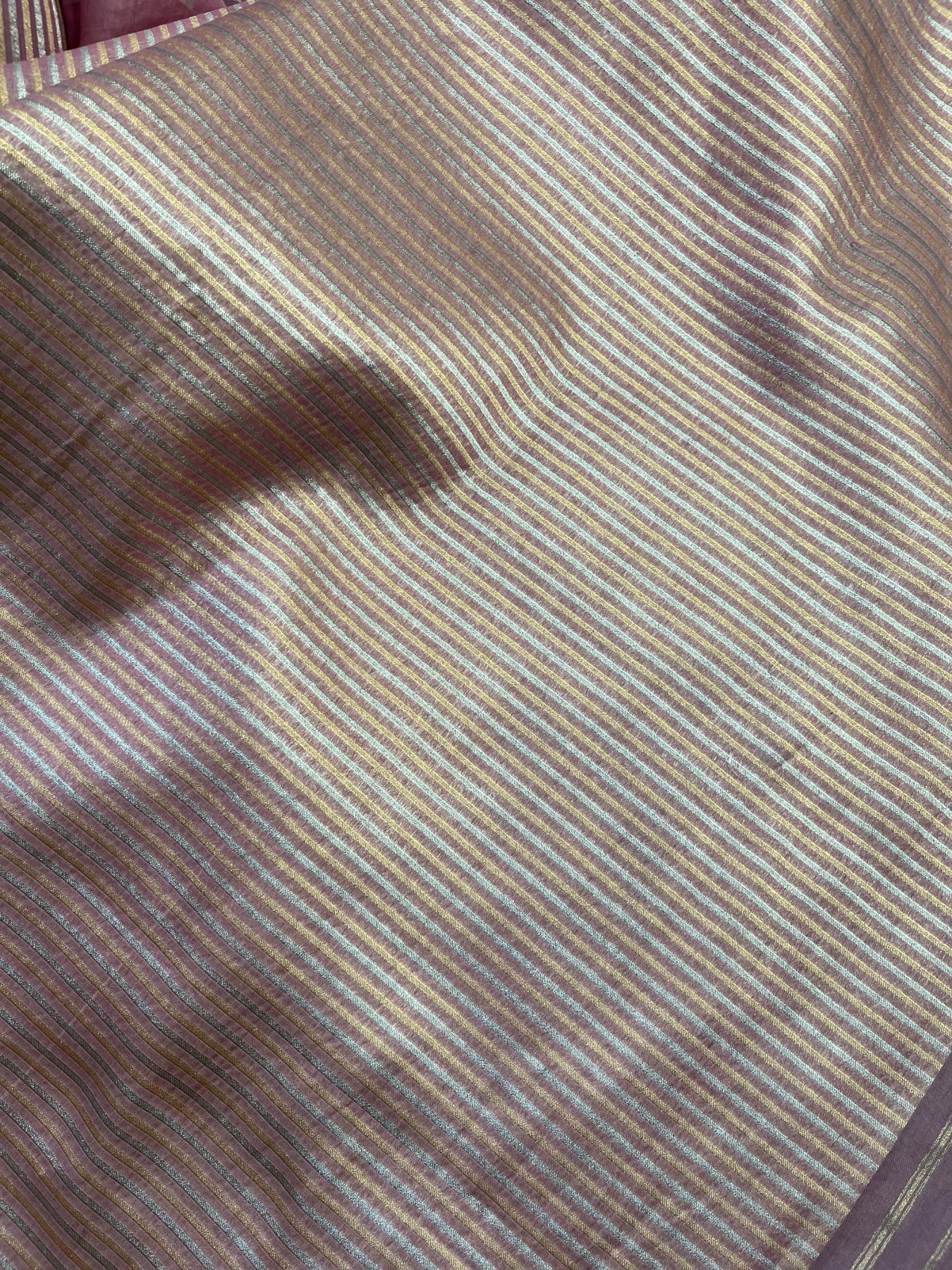 PINK KORA PURE HANDLOOM BANARASI SAREE