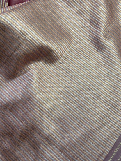 PINK KORA PURE HANDLOOM BANARASI SAREE