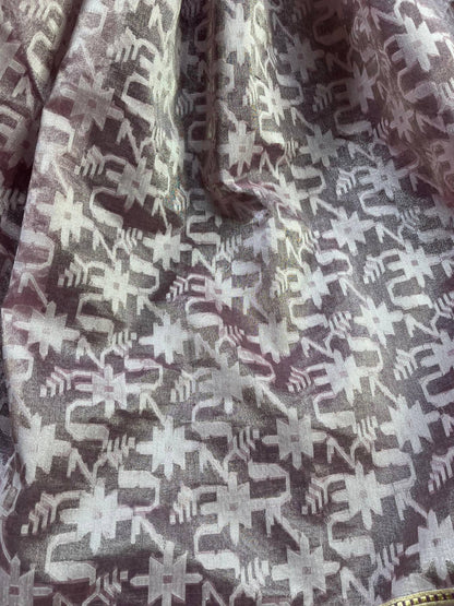 PINK KORA TISSUE PURE HANDLOOM BANARASI SAREE