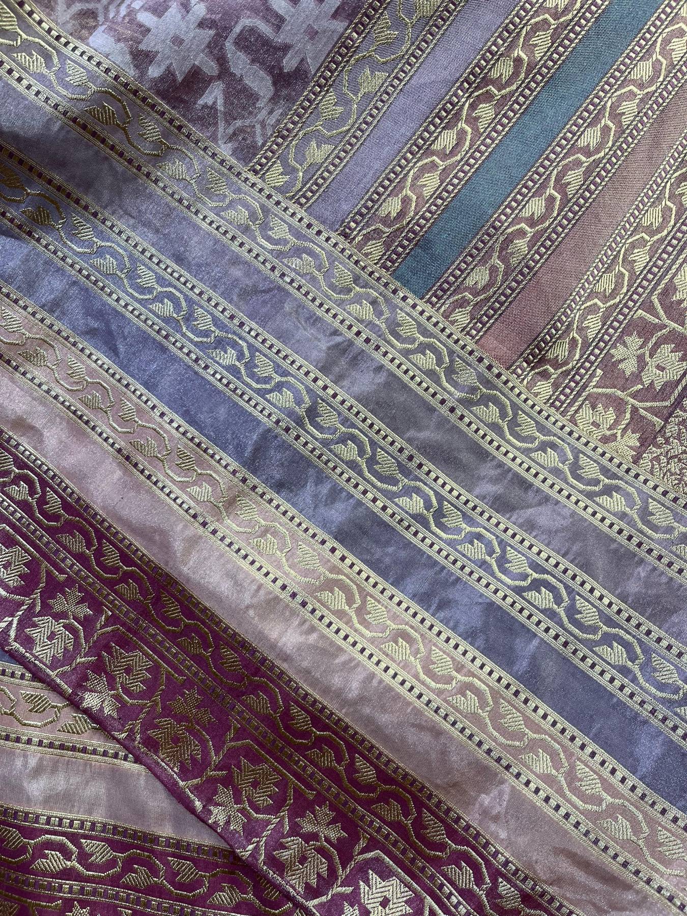 PINK KORA TISSUE PURE HANDLOOM BANARASI SAREE