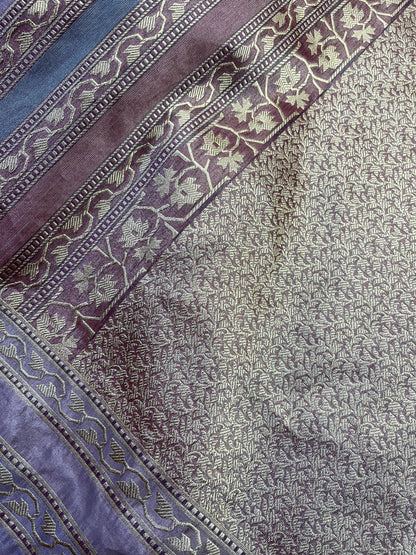 PINK KORA TISSUE PURE HANDLOOM BANARASI SAREE