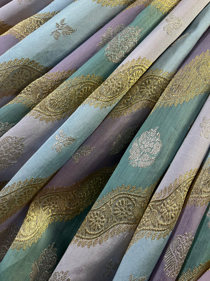 PASTEL SHADE PURE HANDLOOM RANGKART BANARASI SAREE