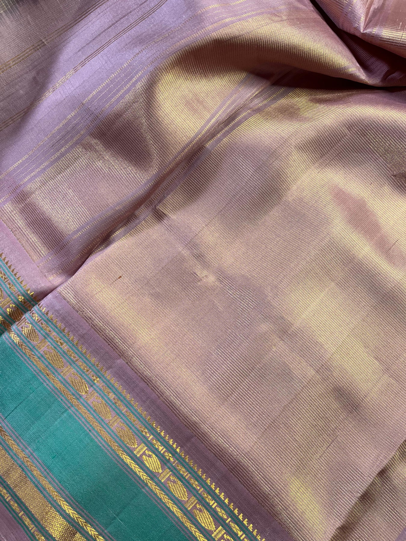 DARK BROWN SILK PURE HANDLOOM GADWAL SAREE