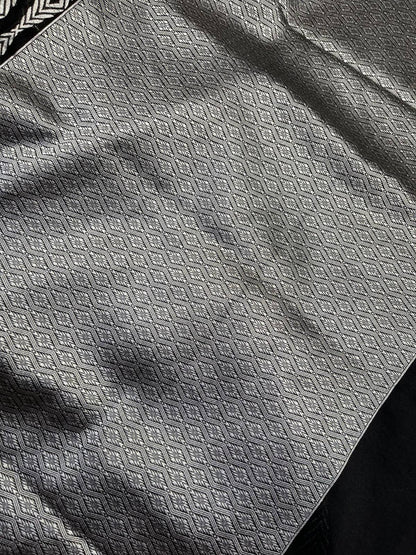 BLACK SILK PURE HANDLOOM BANARASI SAREE