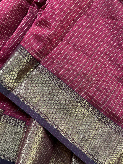 RED SICO PURE HANDLOOM MAHESHWARI SAREE