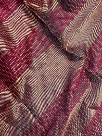 RED SICO PURE HANDLOOM MAHESHWARI SAREE