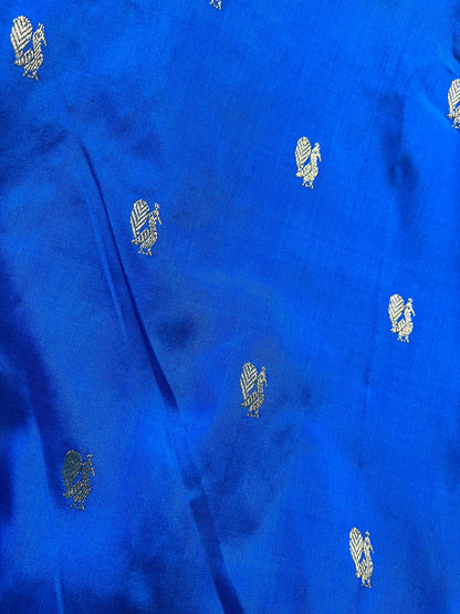 ROYAL BLUE SILK PURE HANDLOOM PAITHANI SAREE