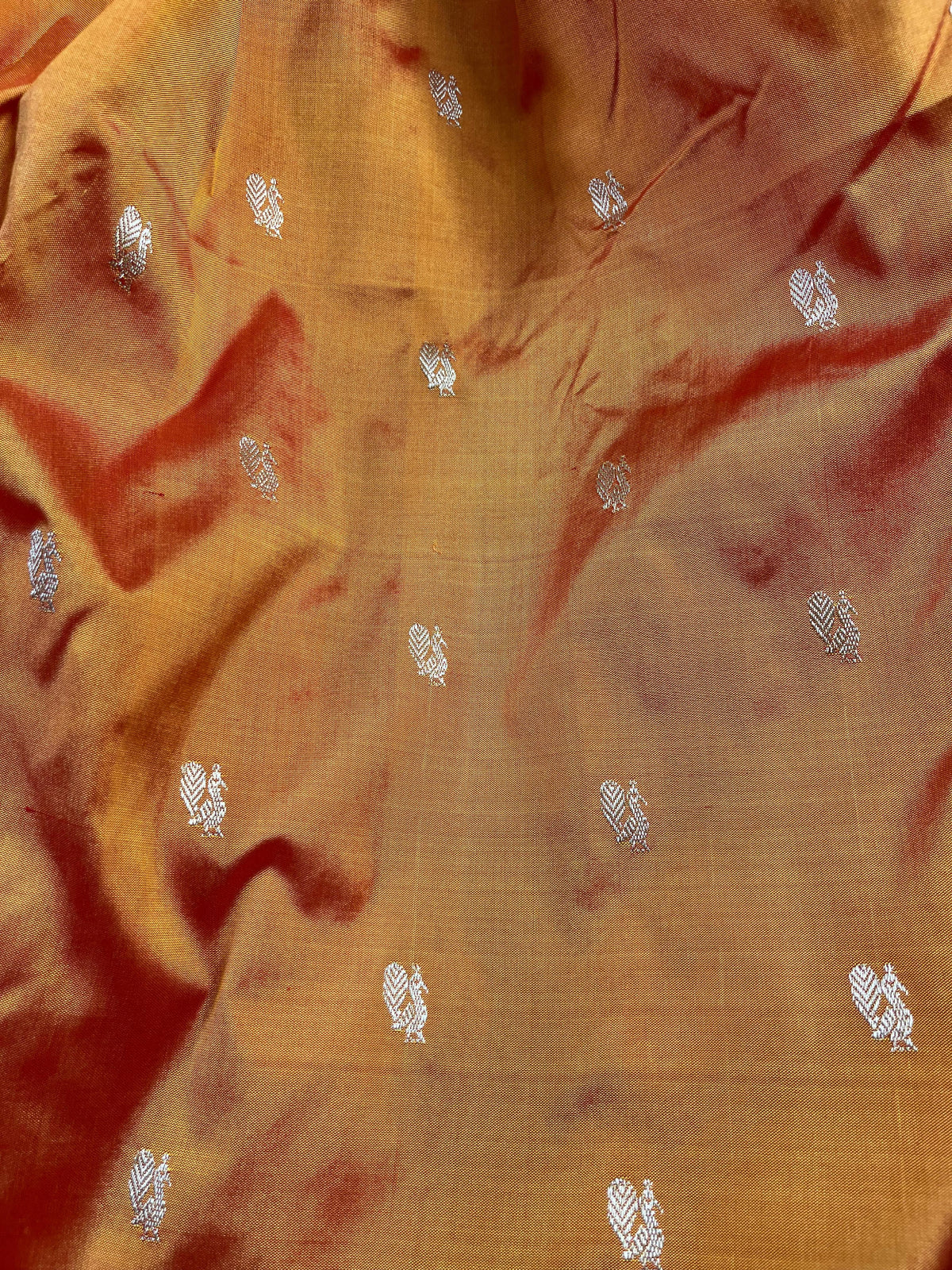 ORANGE SILK PURE HANDLOOM PAITHANI SAREE