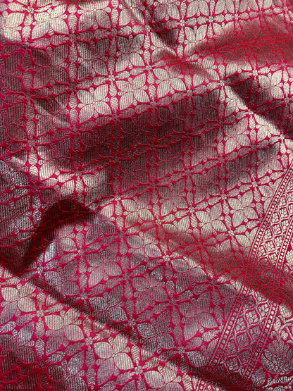 PINK SILK PURE HANDLOOM BANARASI SAREE