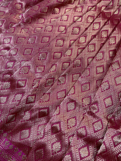 PINK SILK PURE HANDLOOM BANARASI SAREE