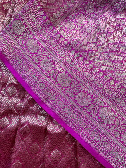 PINK SILK PURE HANDLOOM BANARASI SAREE