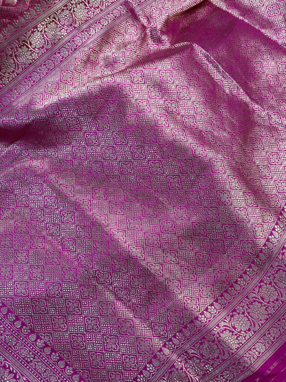 PINK SILK PURE HANDLOOM BANARASI SAREE