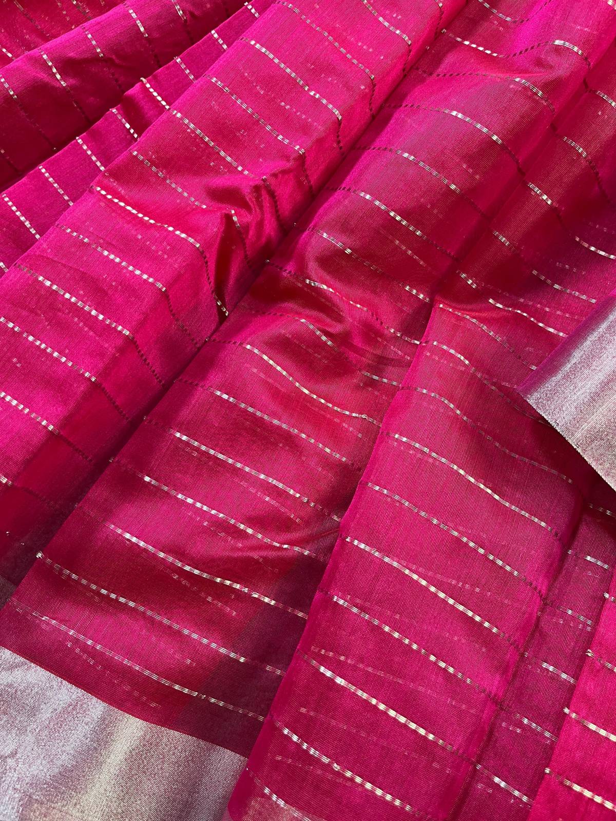 PINK SICO PURE HANDLOOM CHANDERI SAREE