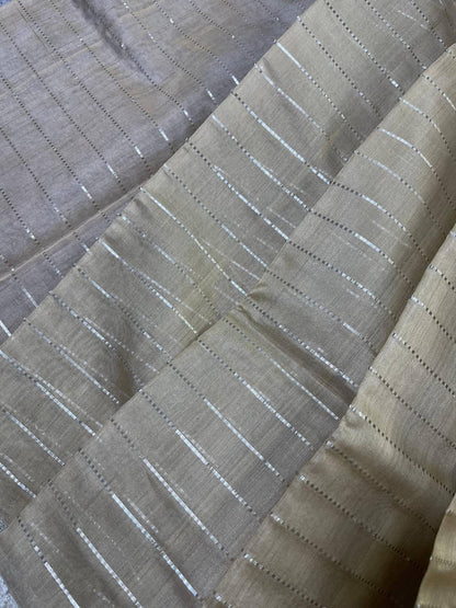 LIGHT GREY SICO PURE HANDLOOM CHANDERI SAREE