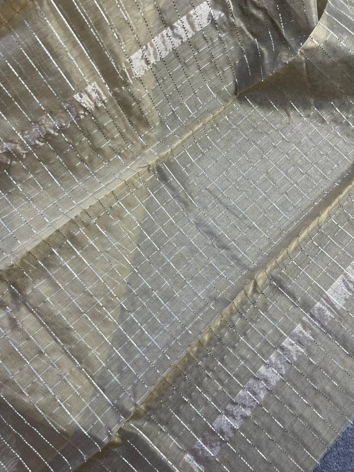 LIGHT GREY SICO PURE HANDLOOM CHANDERI SAREE