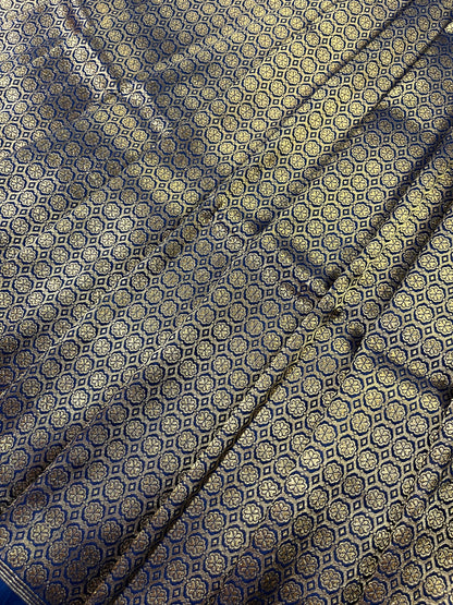 GOLD KATAN TISSUE PURE HANDLOOM BANARASI SAREE