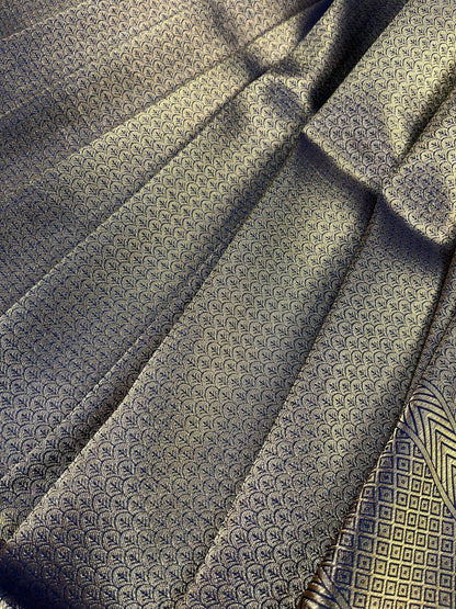 GOLD KATAN TISSUE PURE HANDLOOM BANARASI SAREE