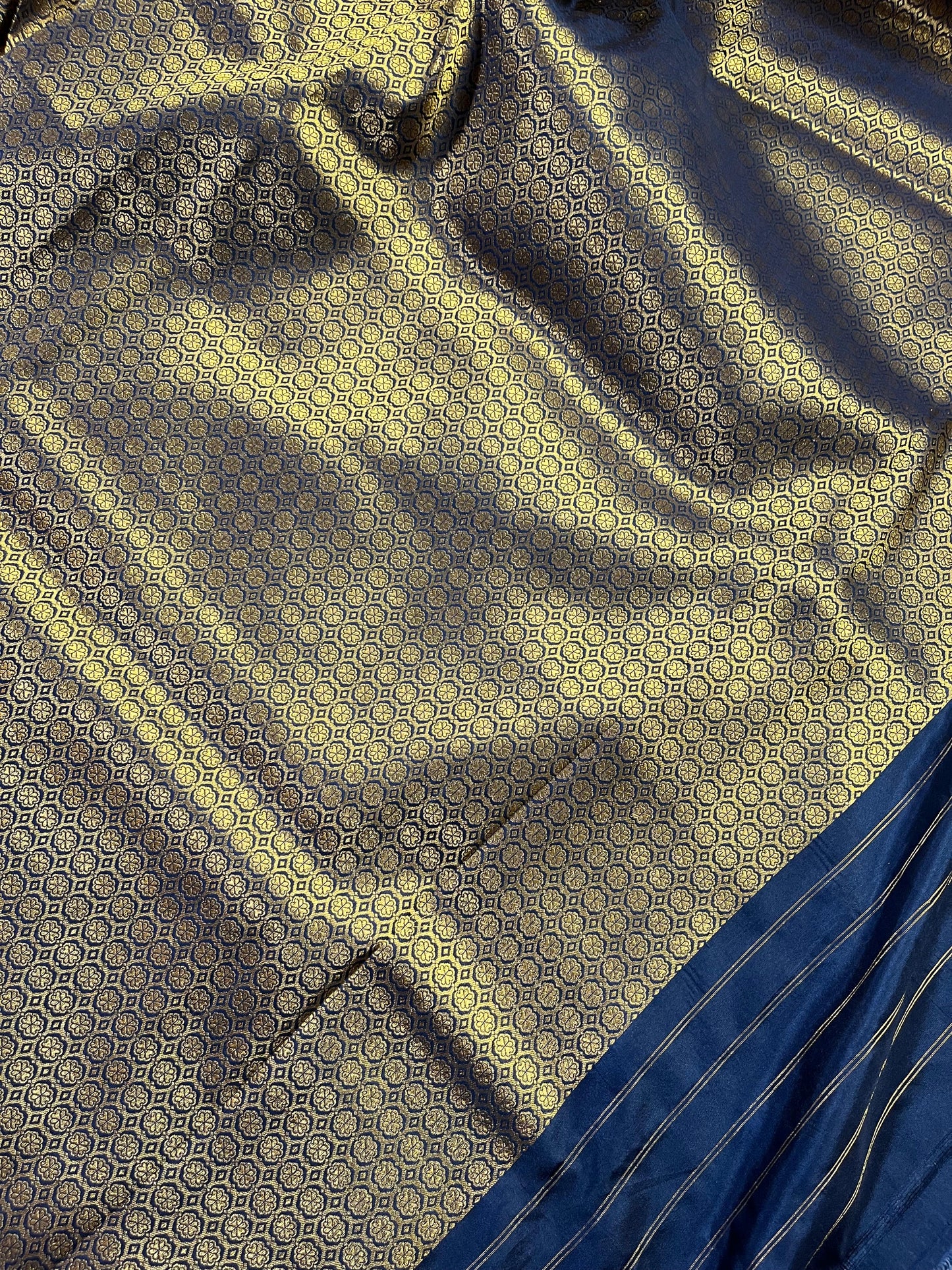 GOLD KATAN TISSUE PURE HANDLOOM BANARASI SAREE