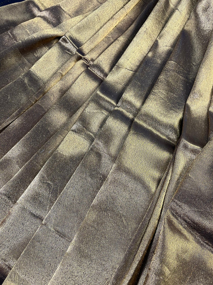 GOLD KATAN TISSUE PURE HANDLOOM BANARASI SAREE