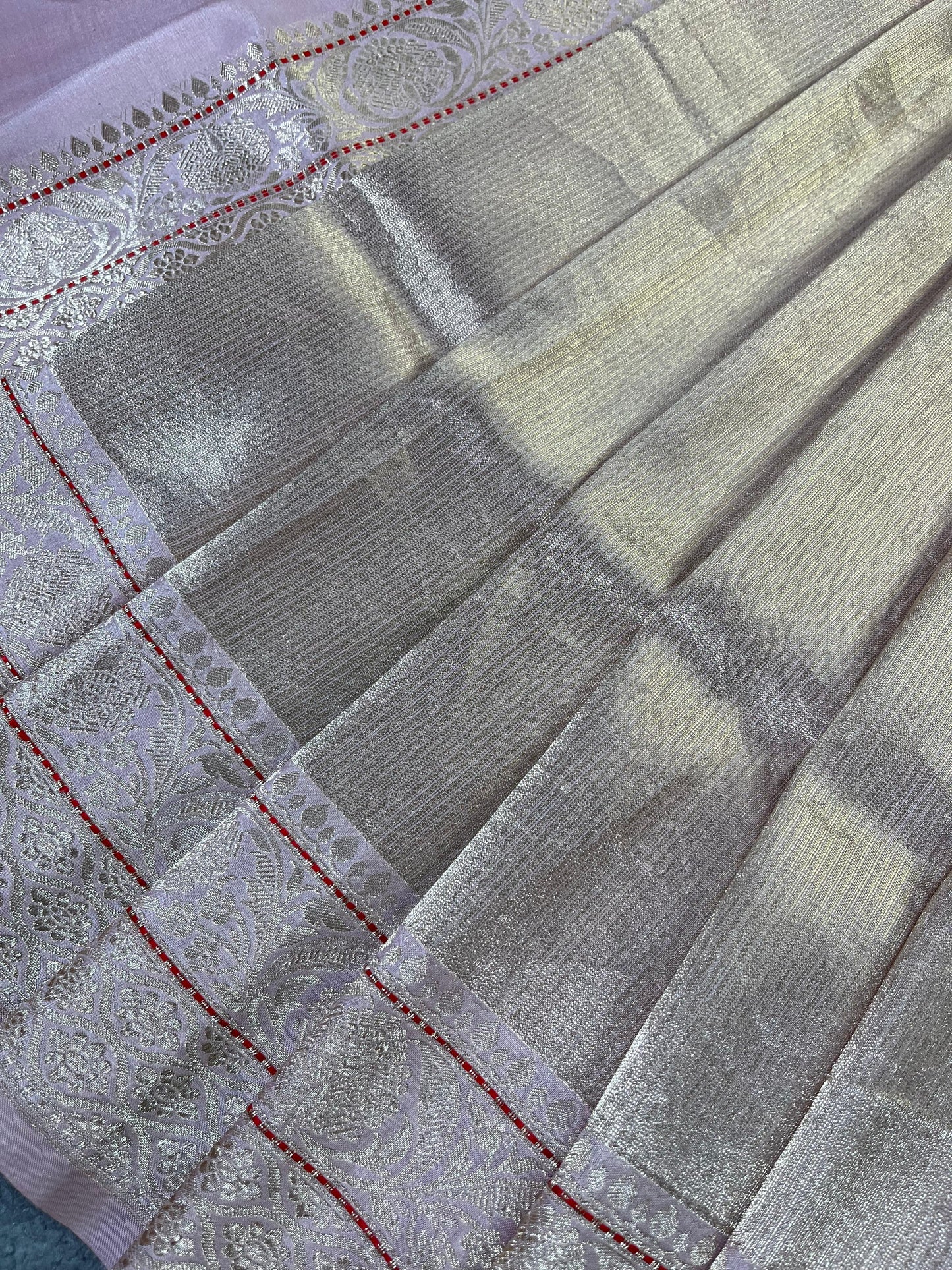 PINK KATAN TISSUE PURE HANDLOOM BANARASI SAREE