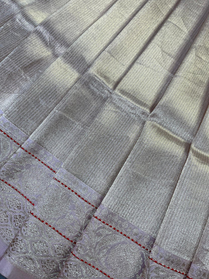 PINK KATAN TISSUE PURE HANDLOOM BANARASI SAREE